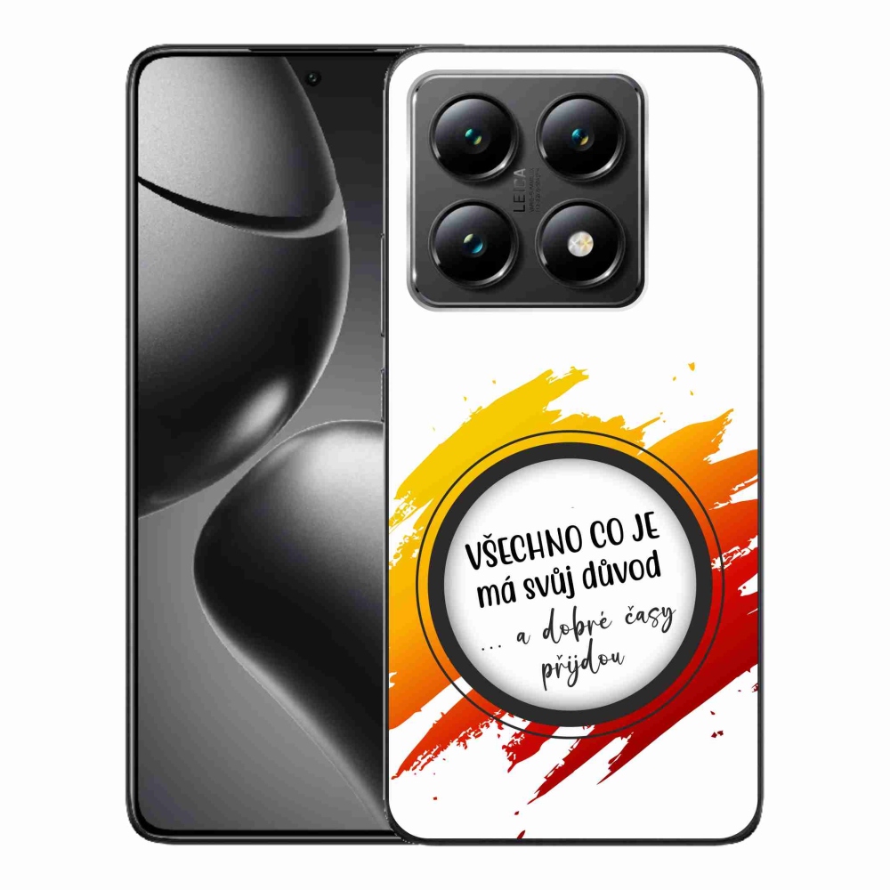 Gelový kryt mmCase na Xiaomi 14T - citát 3 bílé pozadí