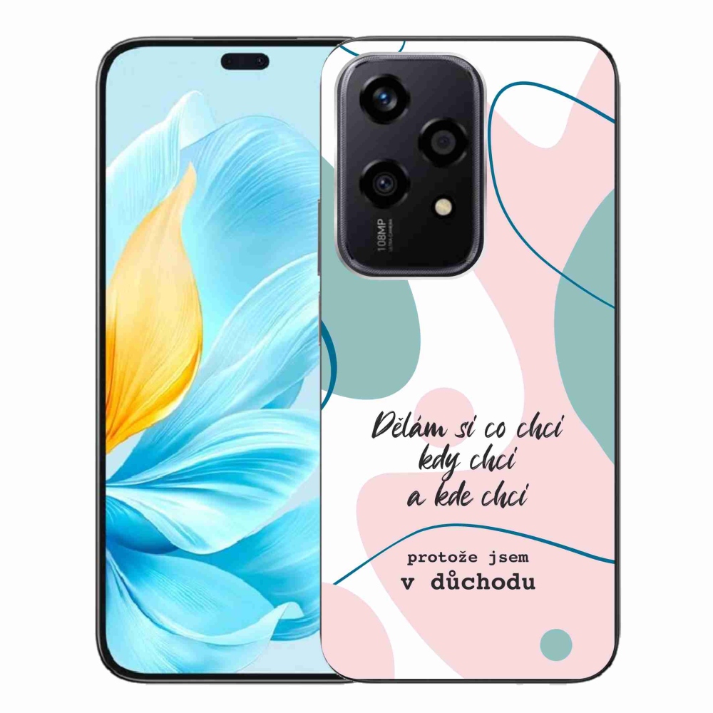 Gelový kryt mmCase na Honor 200 Lite 5G - vtipný text 10 bílé pozadí