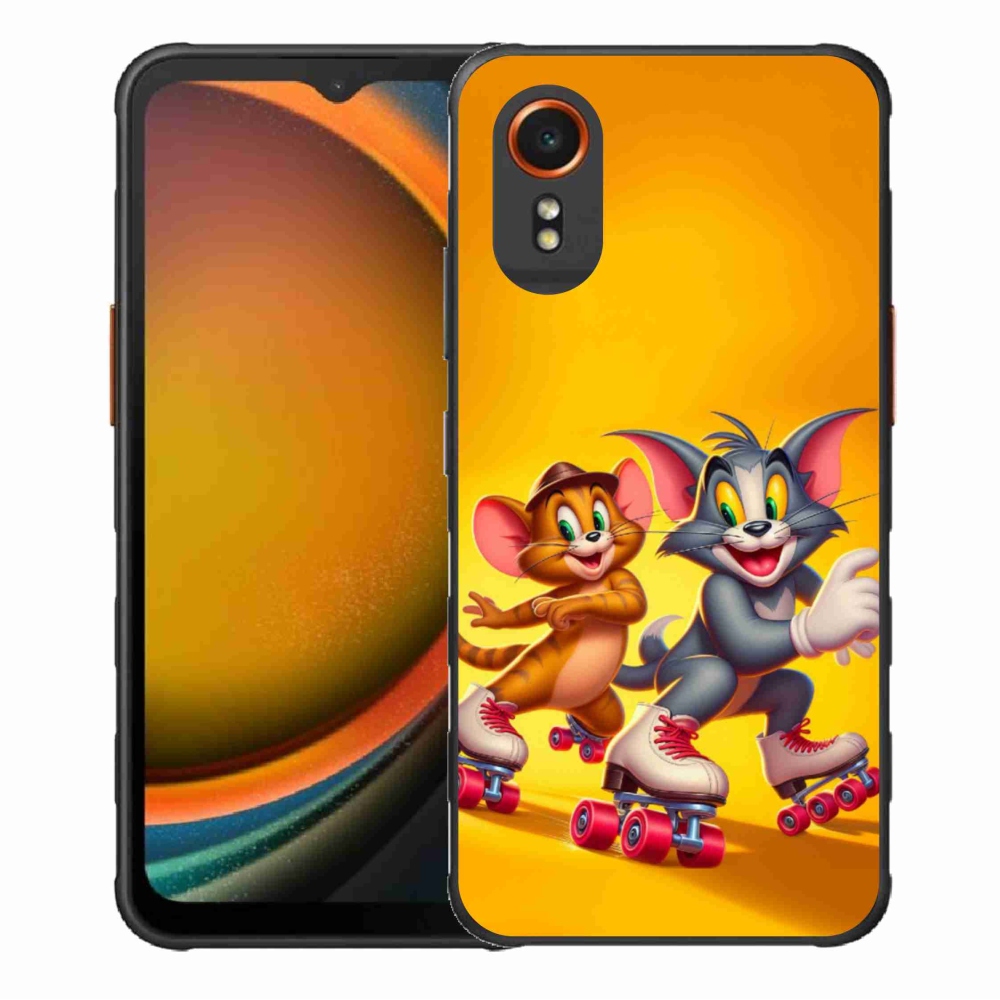 Gelový kryt mmCase na Samsung Galaxy Xcover 7 - tom a jerry