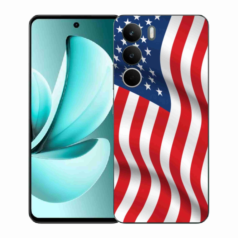 Gelový kryt mmCase na Realme C71 - USA vlajka