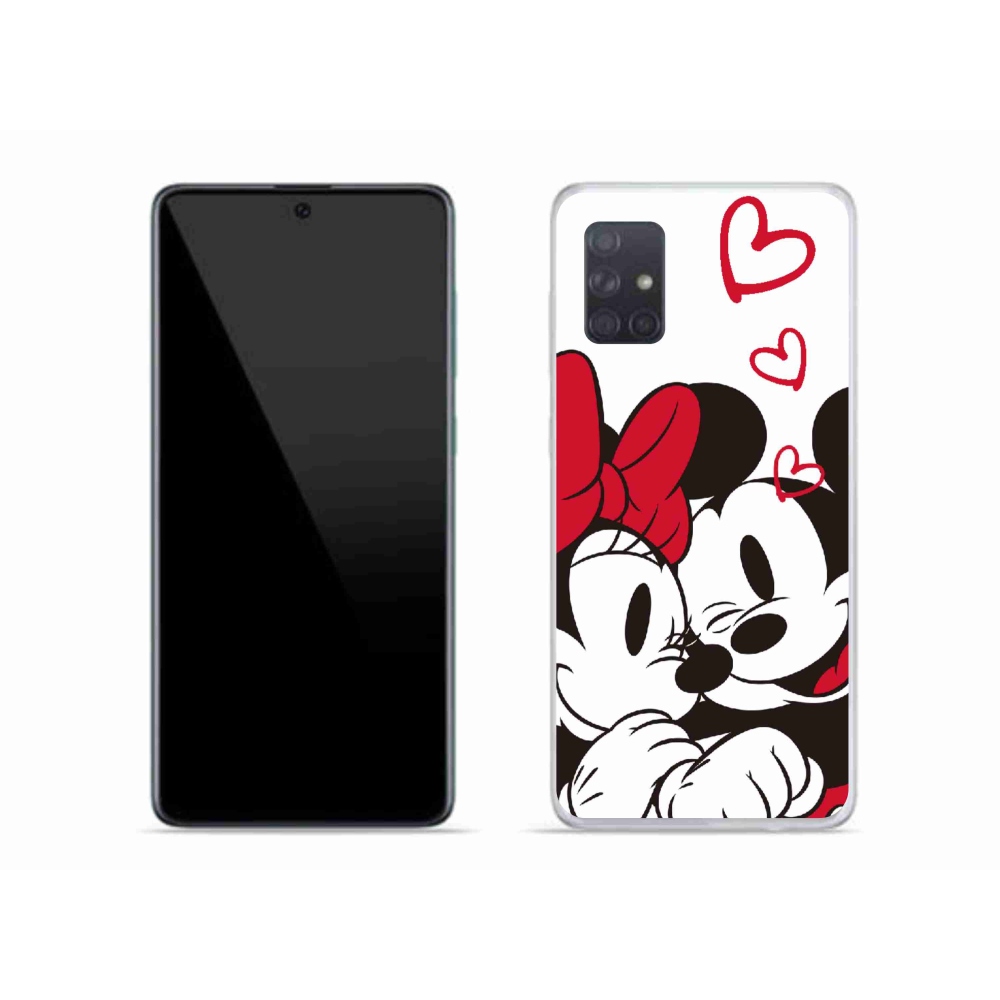 Gelový kryt mmCase na Samsung Galaxy A71 - minnie a mickey