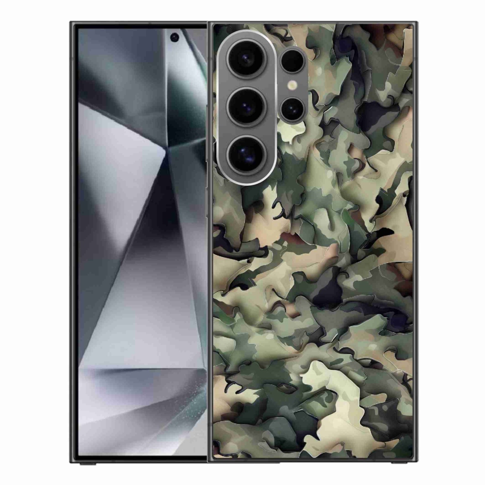 Gelový kryt mmCase na Samsung Galaxy S24 Ultra - maskáčový vzor 9