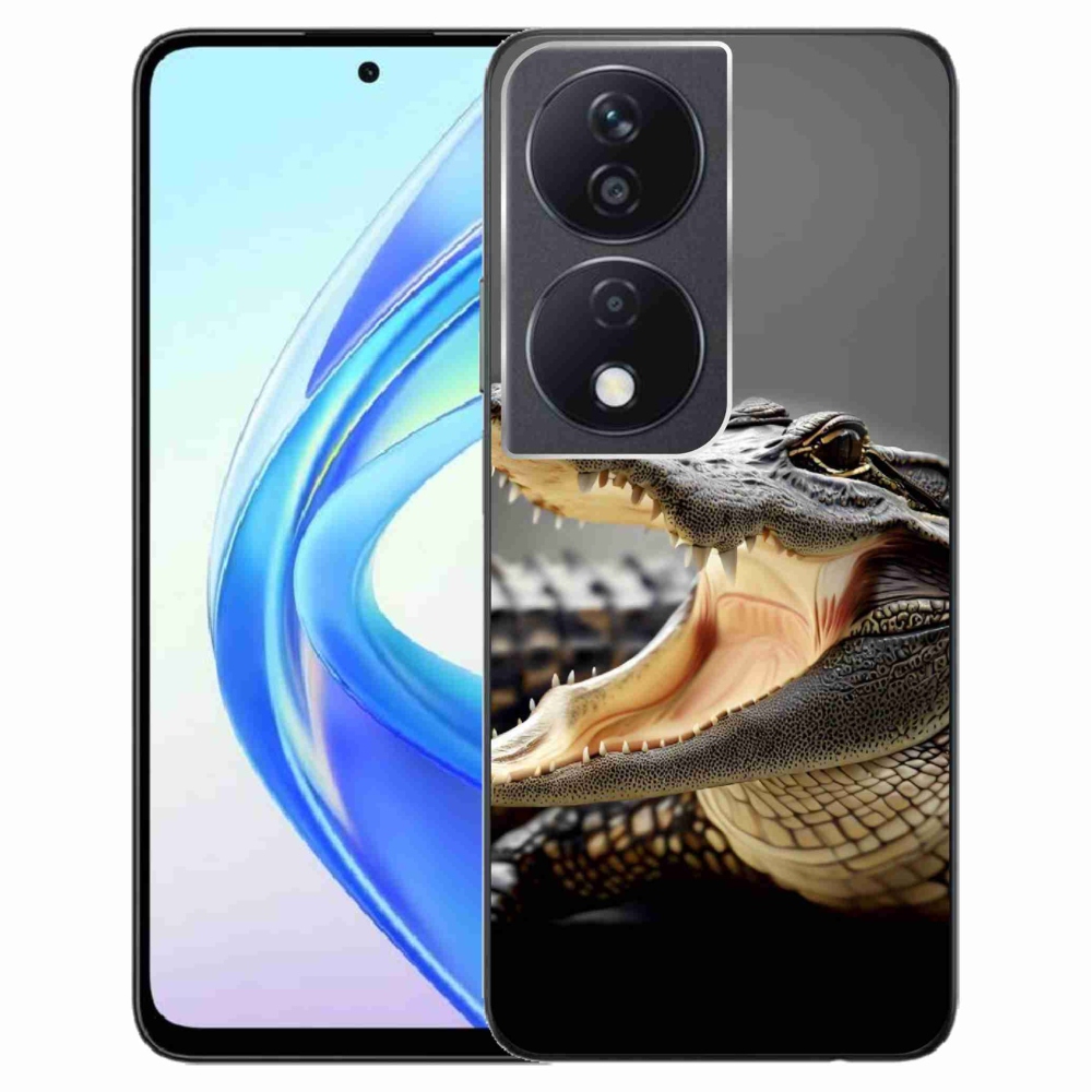 Gelový kryt mmCase na Honor X7b/Honor 90 Smart - krokodýl