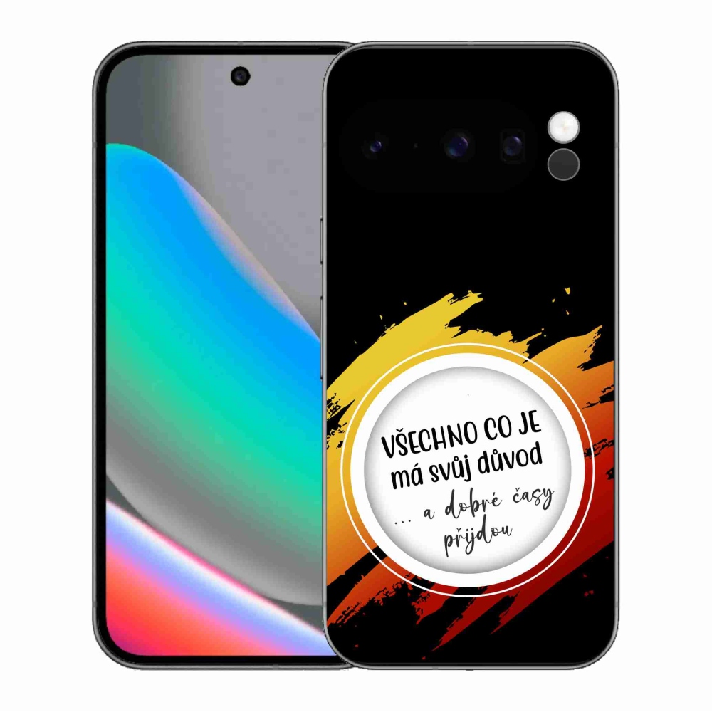 Gelový kryt mmCase na Google Pixel 10 Pro - citát 3 černé pozadí