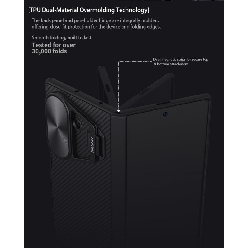 Nillkin CamShield Prop Magnetic Zadní Kryt pro Samsung Galaxy Z Fold 7 Black