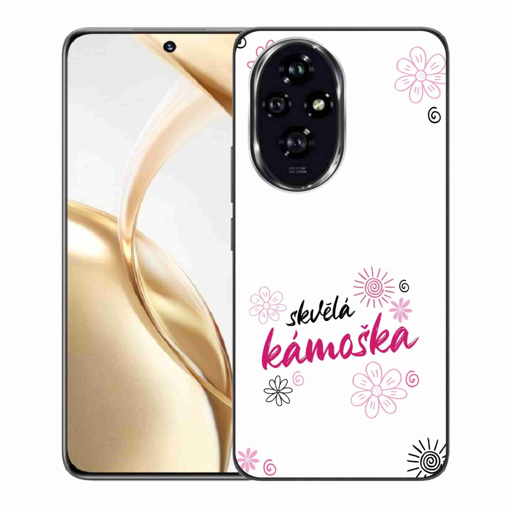 Gelový kryt mmCase na Honor 200 5G - skvělá kámoška bílé pozadí