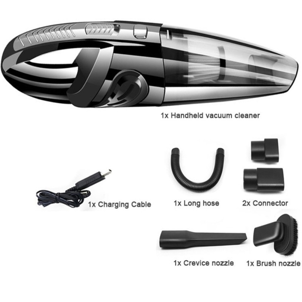 Bezdrátový ruční vysavač do auta 120W