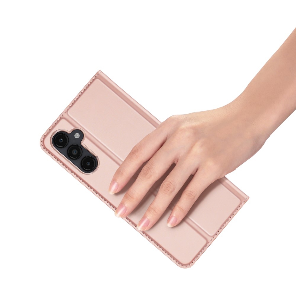 DUX knížkové pouzdro na Samsung Galaxy A15 4G/5G - růžovozlaté