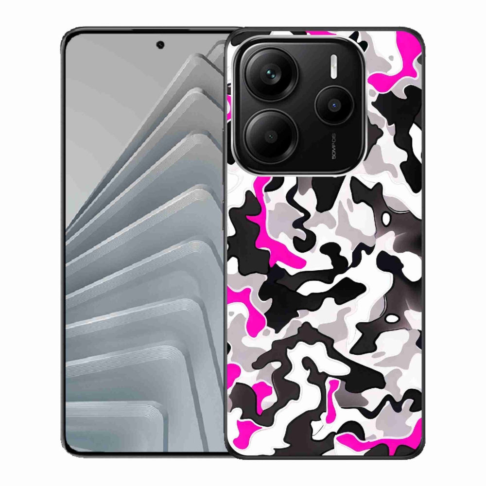 Gelový kryt mmCase na Xiaomi Redmi Note 14 5G - maskáčový vzor 5