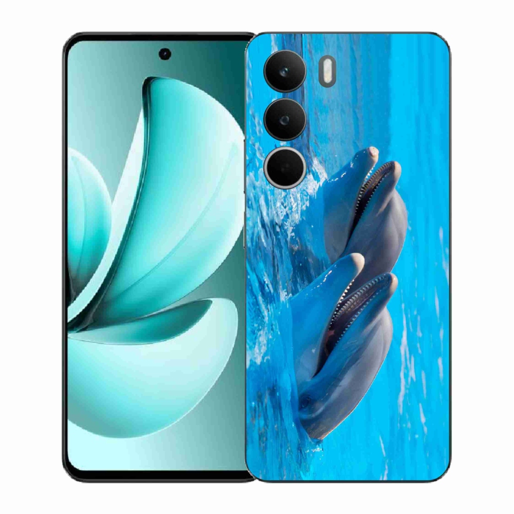 Gelový kryt mmCase na Realme C71 - delfíni