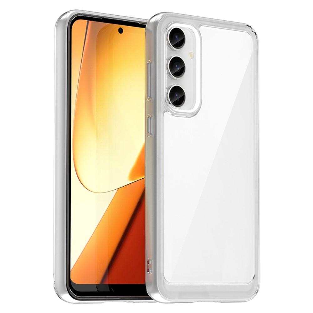 Gelový obal s pevnými zády na Samsung Galaxy S23 FE - průhledný