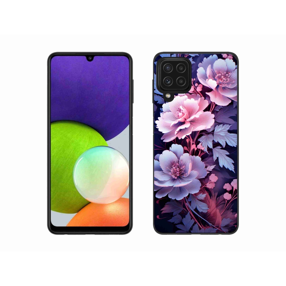Gelový kryt mmCase na Samsung Galaxy A22 4G - květiny 11