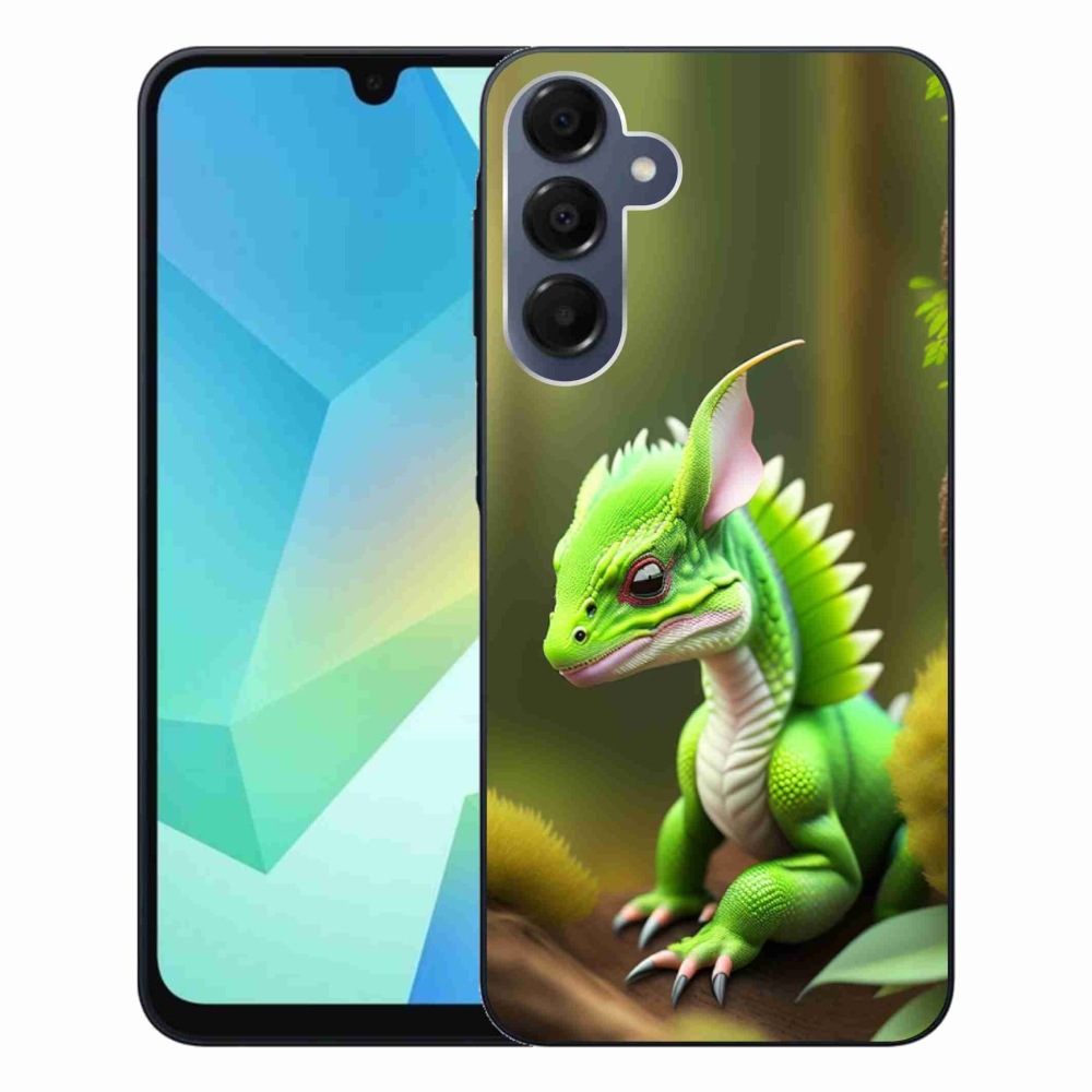 Gelový kryt mmCase na Samsung Galaxy A16 4G/5G - zelený dráček
