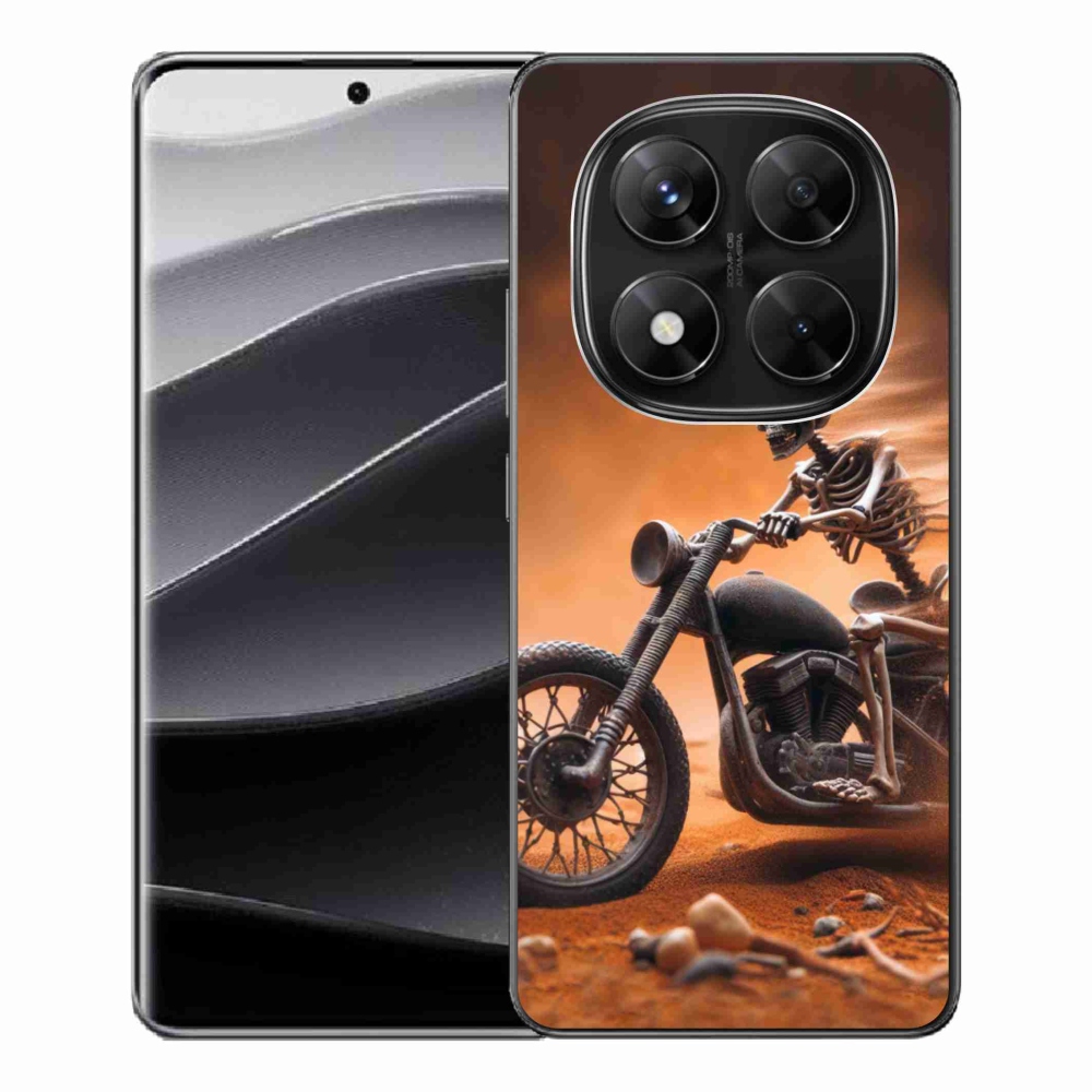 Gelový kryt mmCase na Xiaomi Redmi Note 14 Pro 5G/Poco X7 5G - kostra na motorce