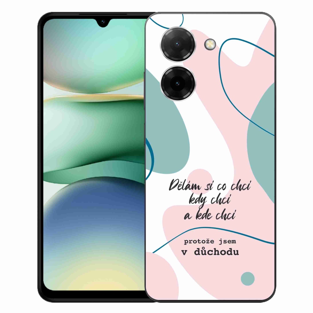 Gelový kryt mmCase na Xiaomi Redmi A5 (173.45x79.35x8.45mm) - vtipný text 10 bílé pozadí