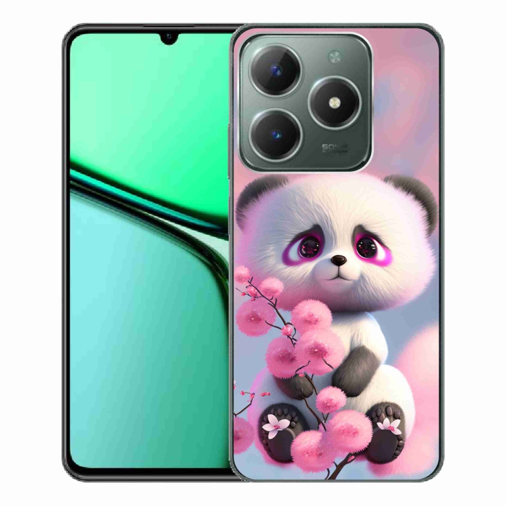 Gelový kryt mmCase na Realme C61 - roztomilá panda 1