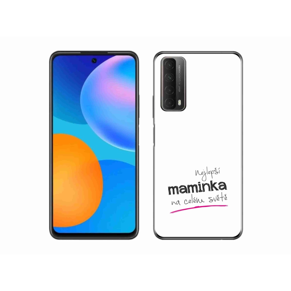 Gelový kryt mmCase na Huawei P Smart (2021) - nejlepší maminka 4 bílé pozadí