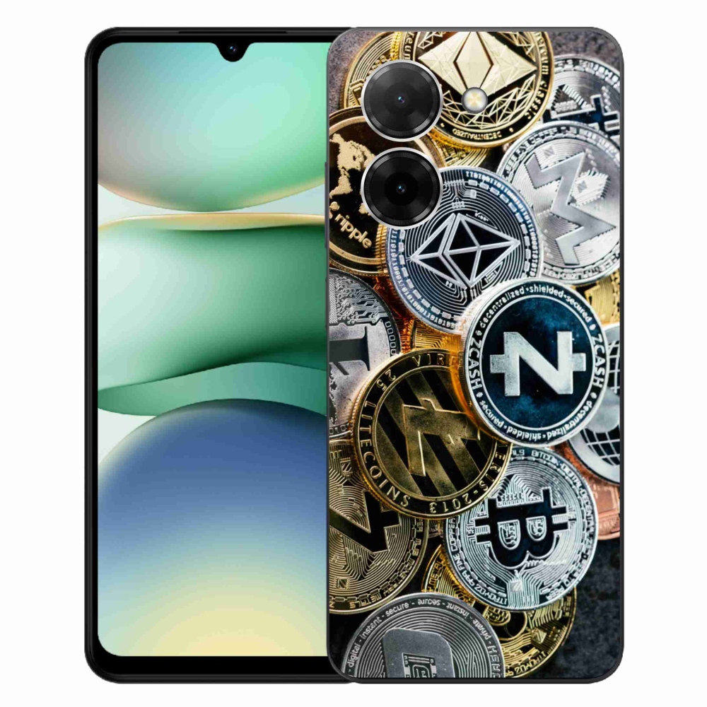 Gelový kryt mmCase na Xiaomi Redmi A5 (171.7x77.8x8.3mm) - kryptoměny