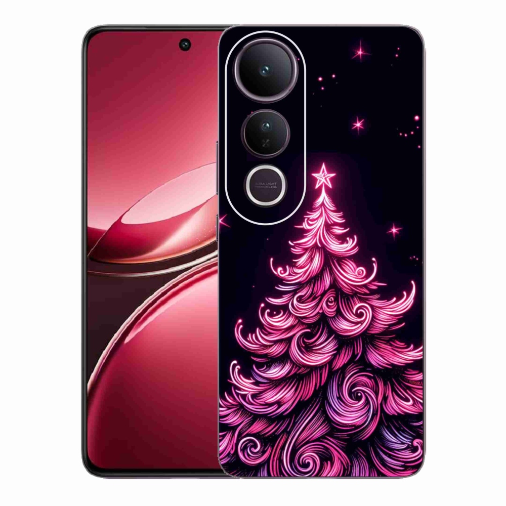 Gelový kryt mmCase na Vivo V50 Lite 4G/5G - neonový vánoční stromek 2