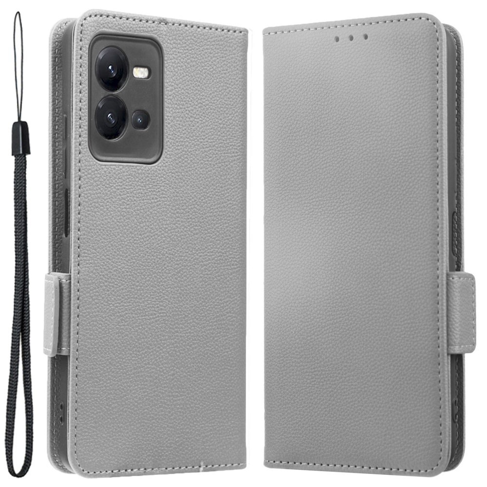 Wallet knížkové pouzdro na Vivo X80 Lite - šedé