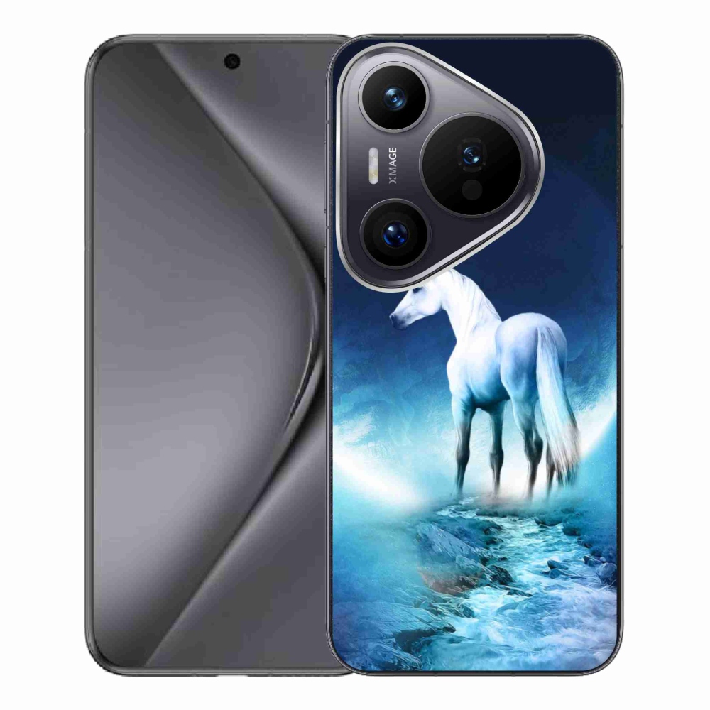 Gelový kryt mmCase na Huawei Pura 70 Pro - bílý jednorožec