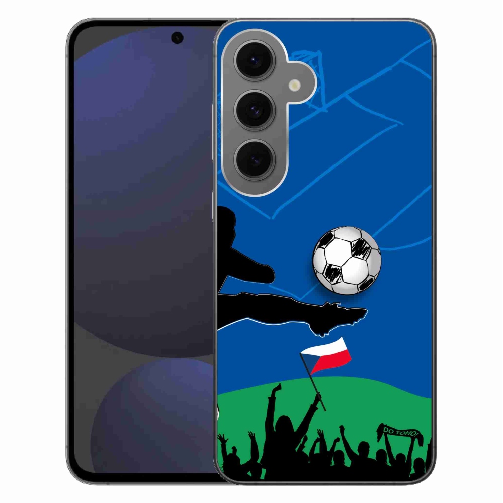 Gelový kryt mmCase na Samsung Galaxy S24 FE - fanoušci fotbalu