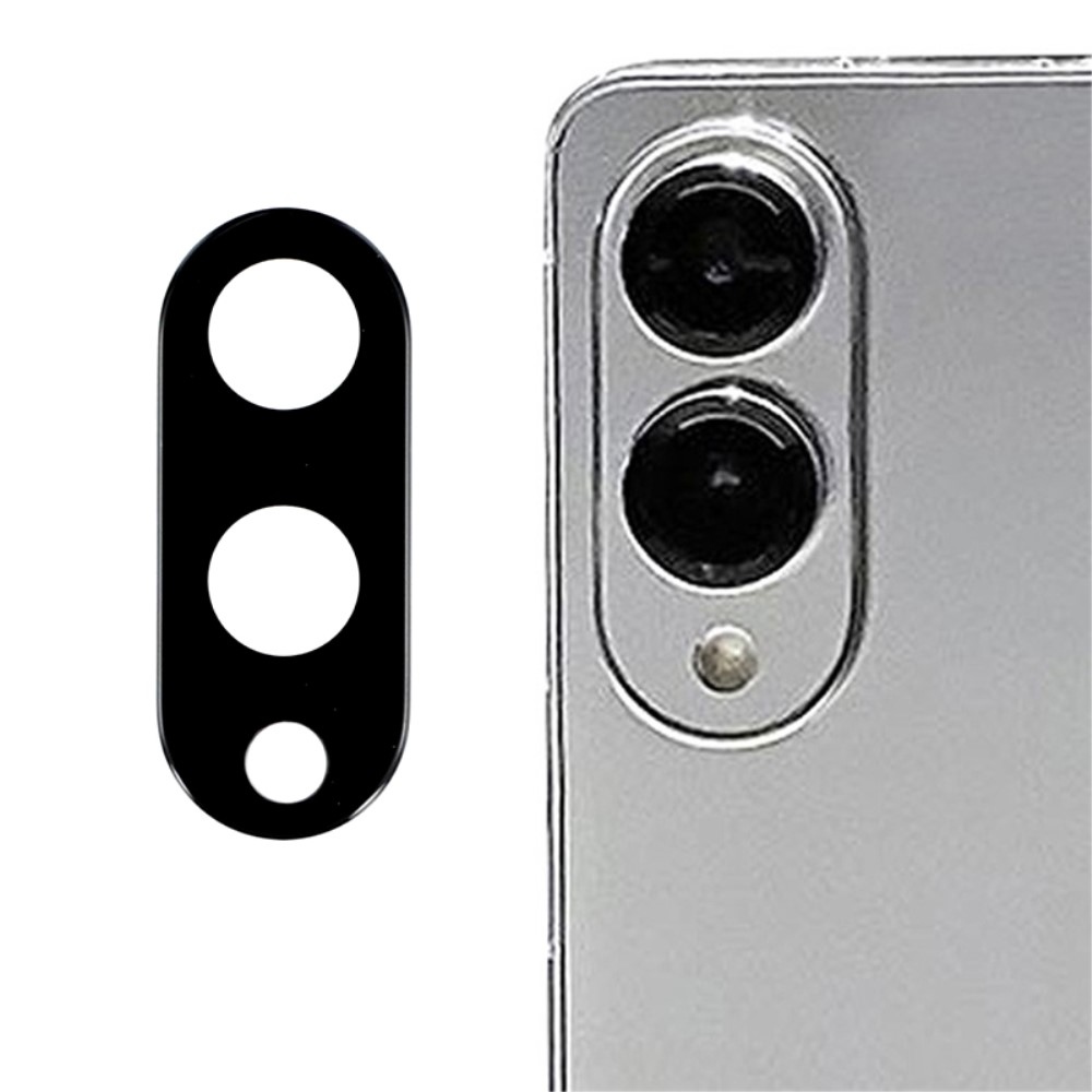 Sklo čočky fotoaparátu na Samsung Galaxy S25 Edge - černé