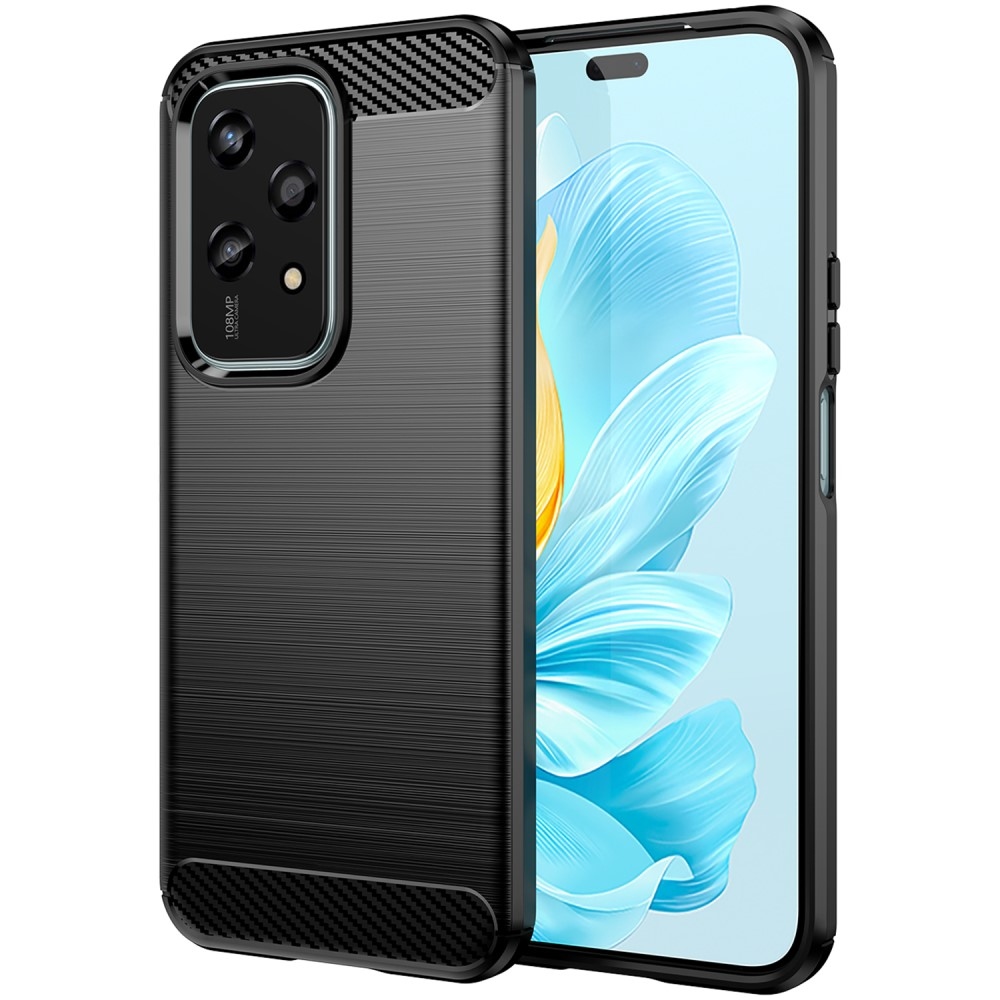 Carbon odolný gelový obal na Honor 200 Lite 5G - černý