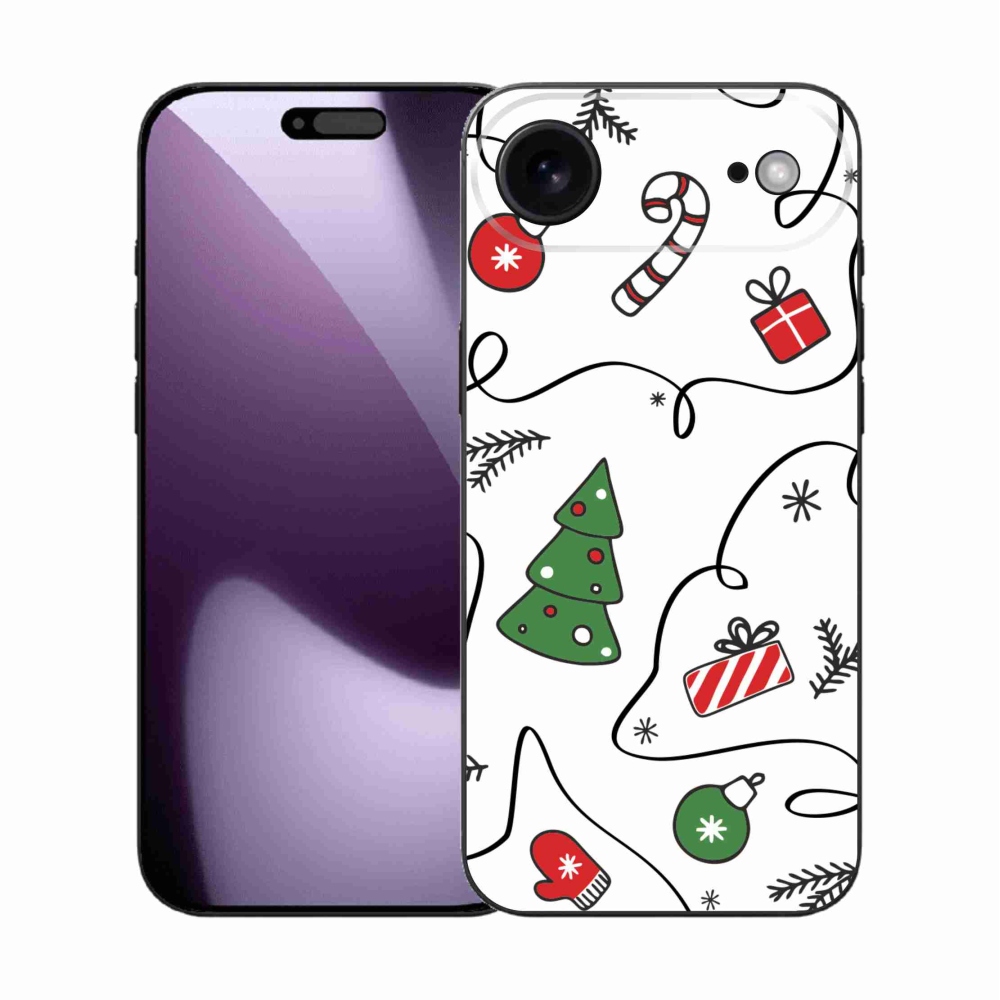 Gelový kryt mmCase na iPhone 17 Air - vánoční motivy