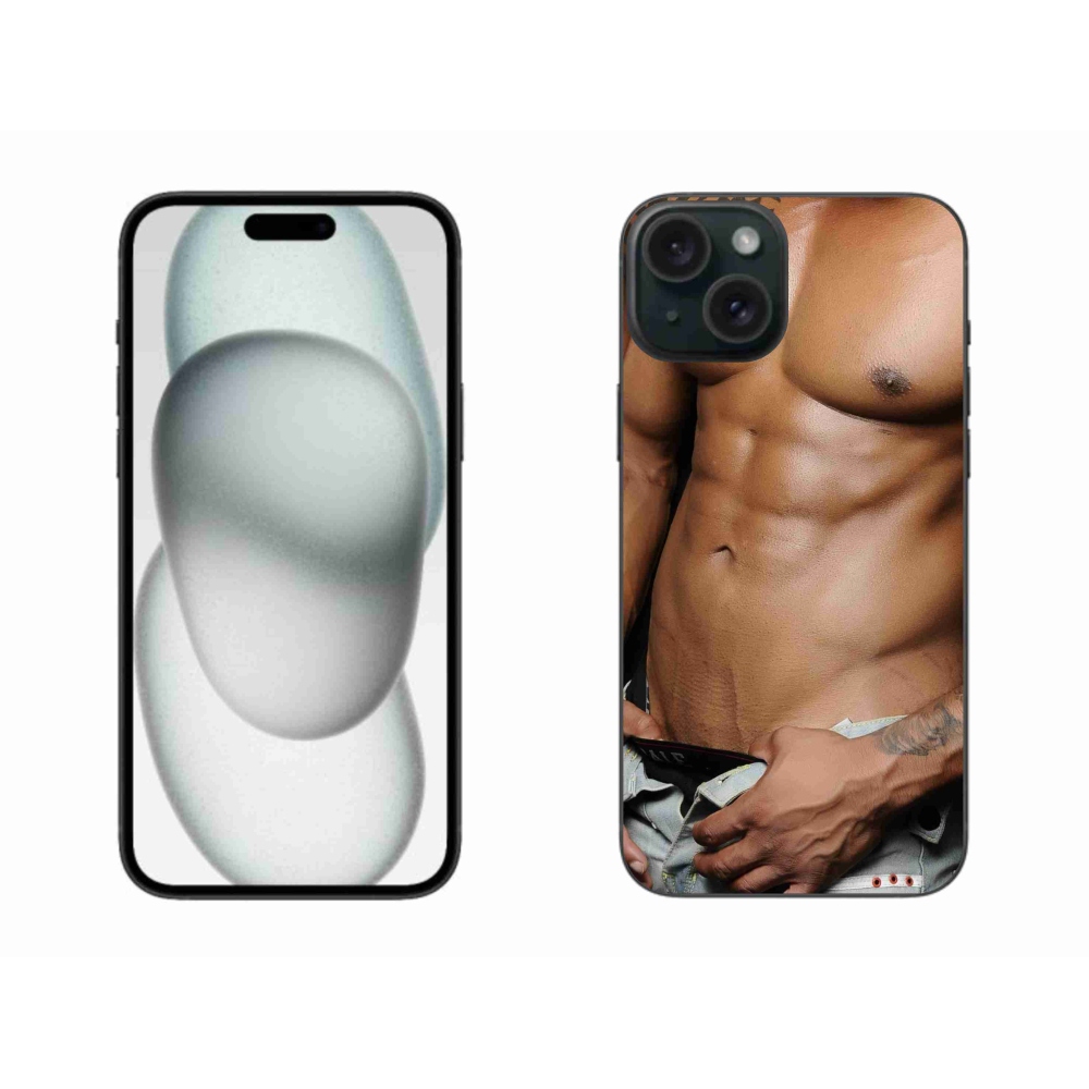 Gelový kryt mmCase na iPhone 15 Plus - sexy muž