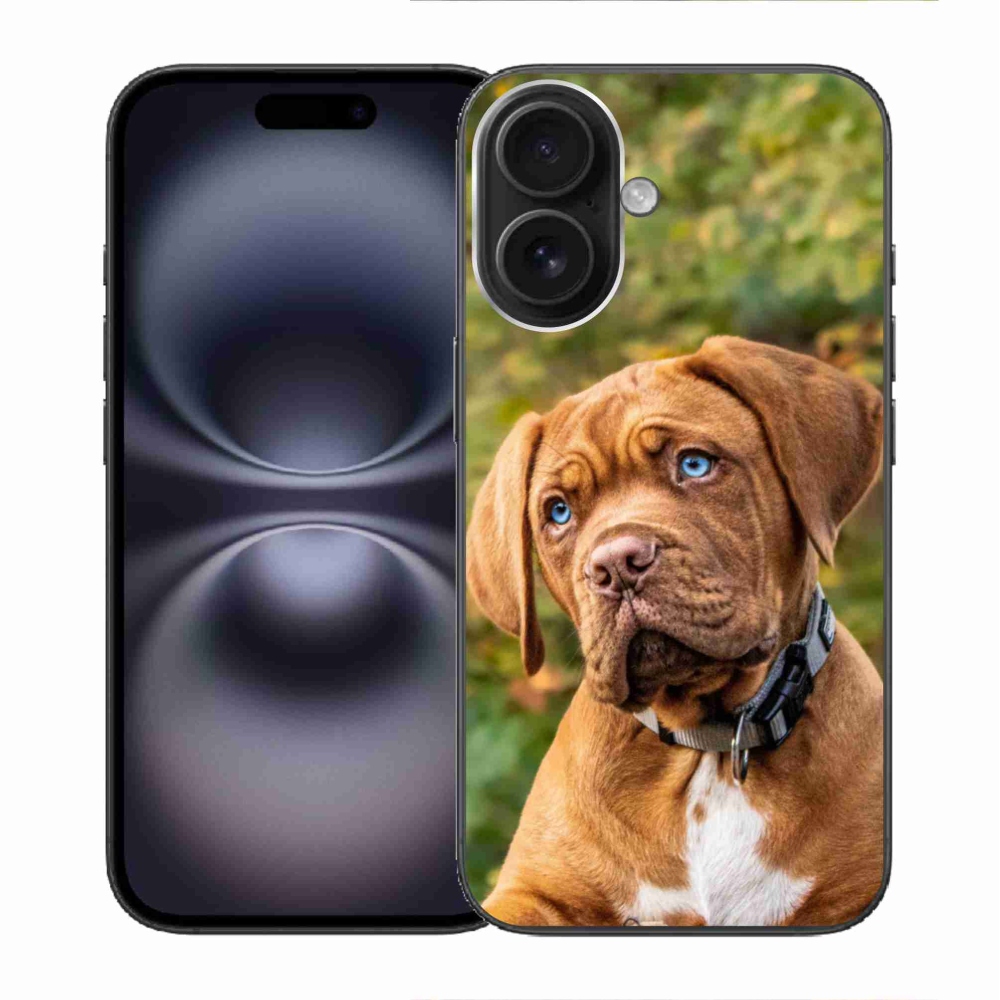 Gelový kryt mmCase na iPhone 16 - štěně 