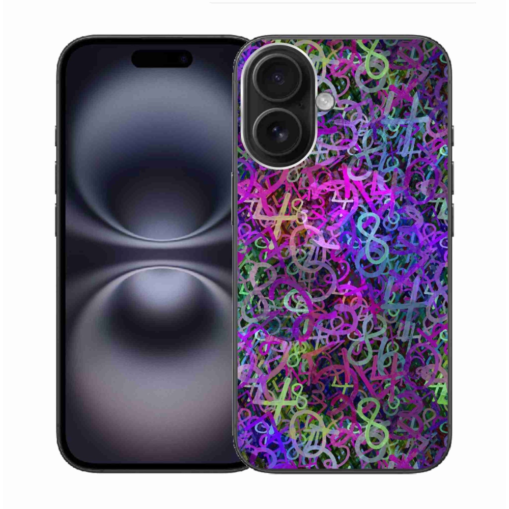 Gelový kryt mmCase na iPhone 16 - abstraktní motiv 25