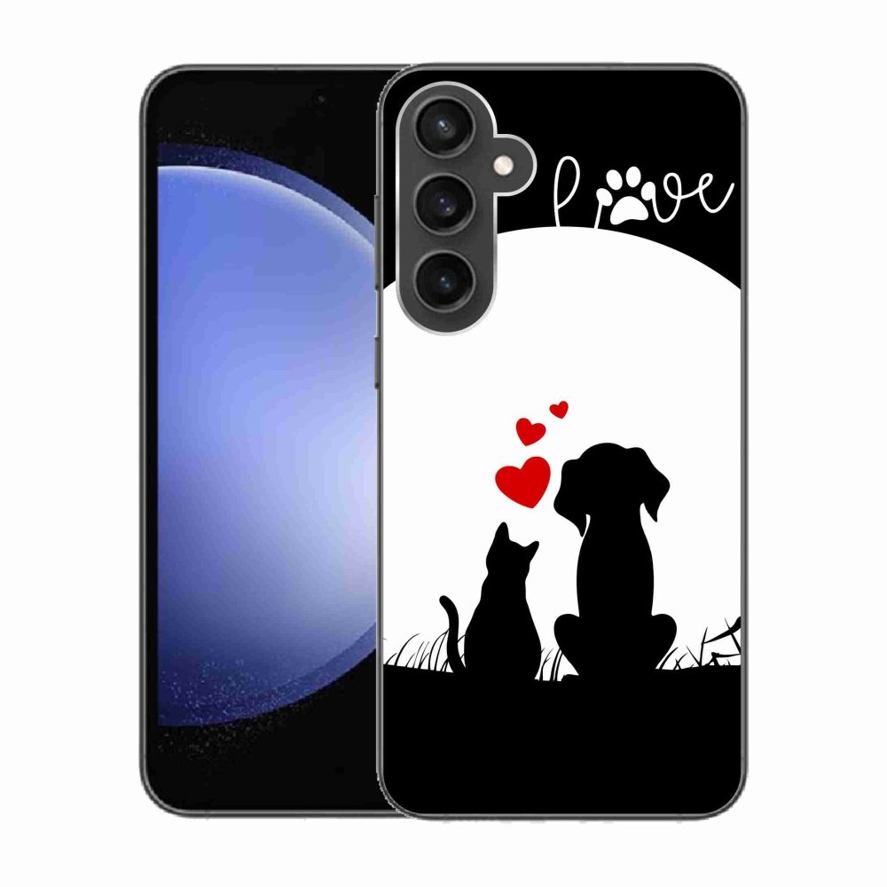 Gelový obal mmCase na Samsung Galaxy S23 FE - zvířecí láska