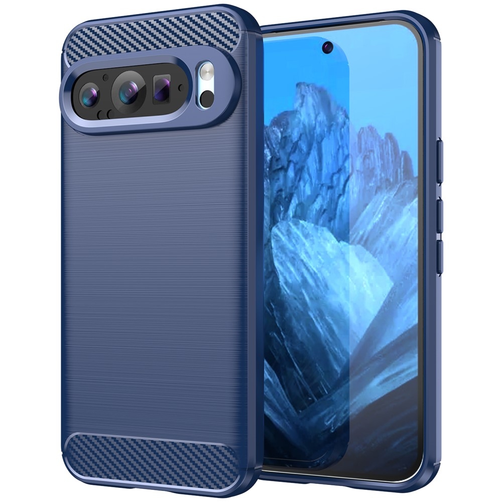 Carbon odolný gelový obal na Google Pixel 9/9 Pro - modrý