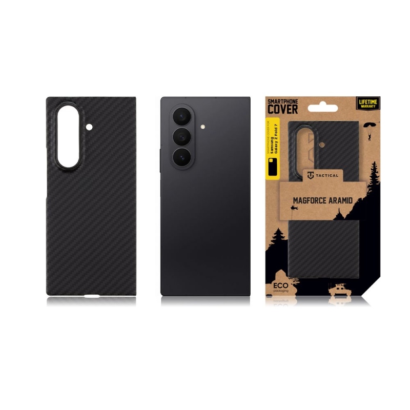 Tactical MagForce Aramid Kryt pro Samsung Galaxy Z Fold 7 Black