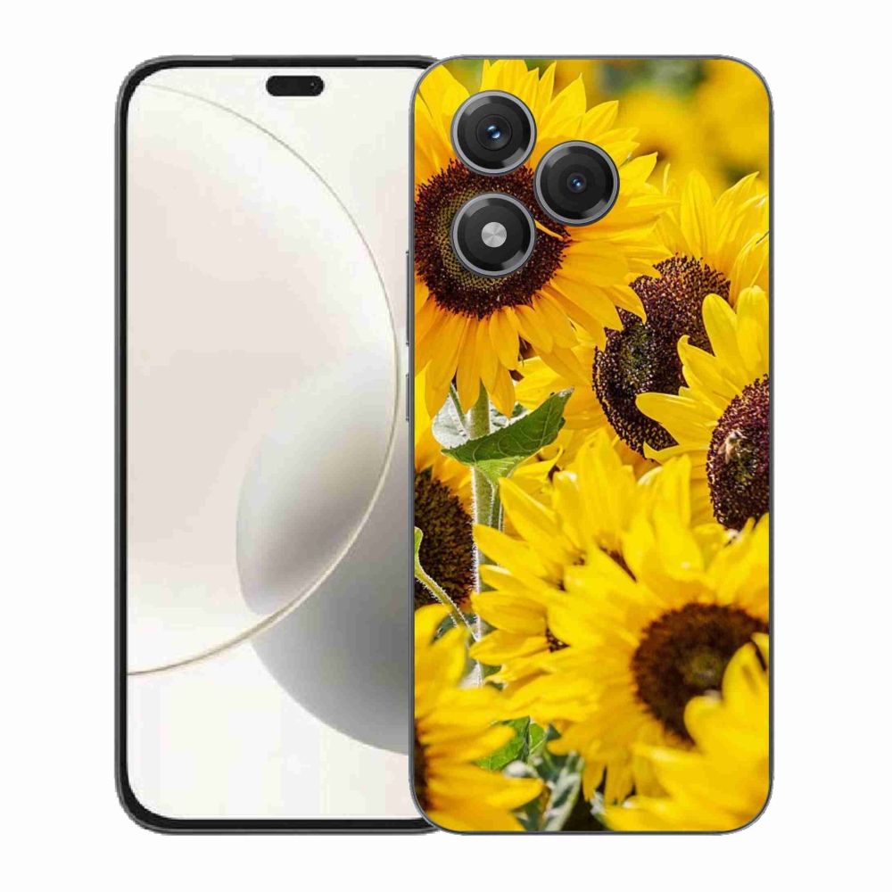 Gelový kryt mmCase na Honor 400 Lite - slunečnice