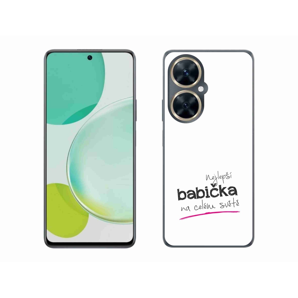 Gelový kryt mmCase na Huawei Nova 11i - nejlepší babička 4 bílé pozadí