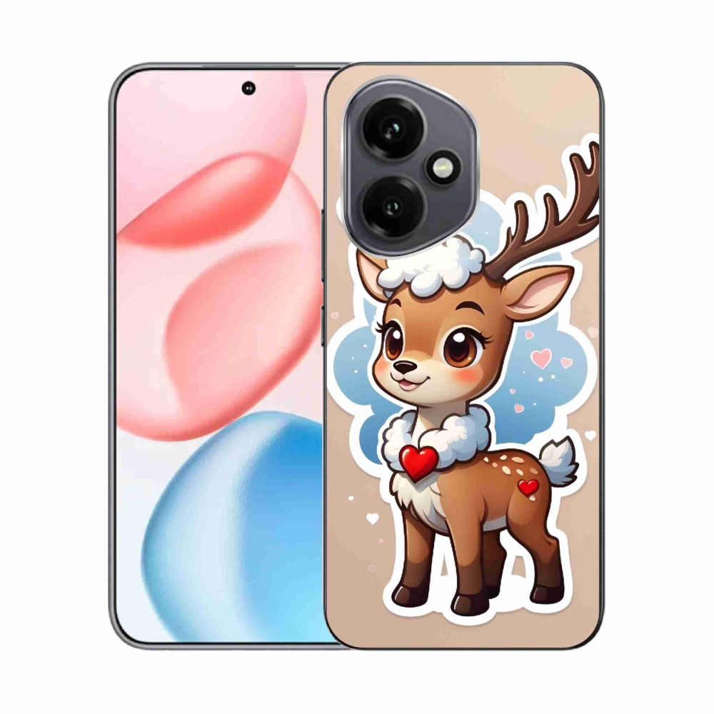 Gelový kryt mmCase na Honor 400 - kreslený sob