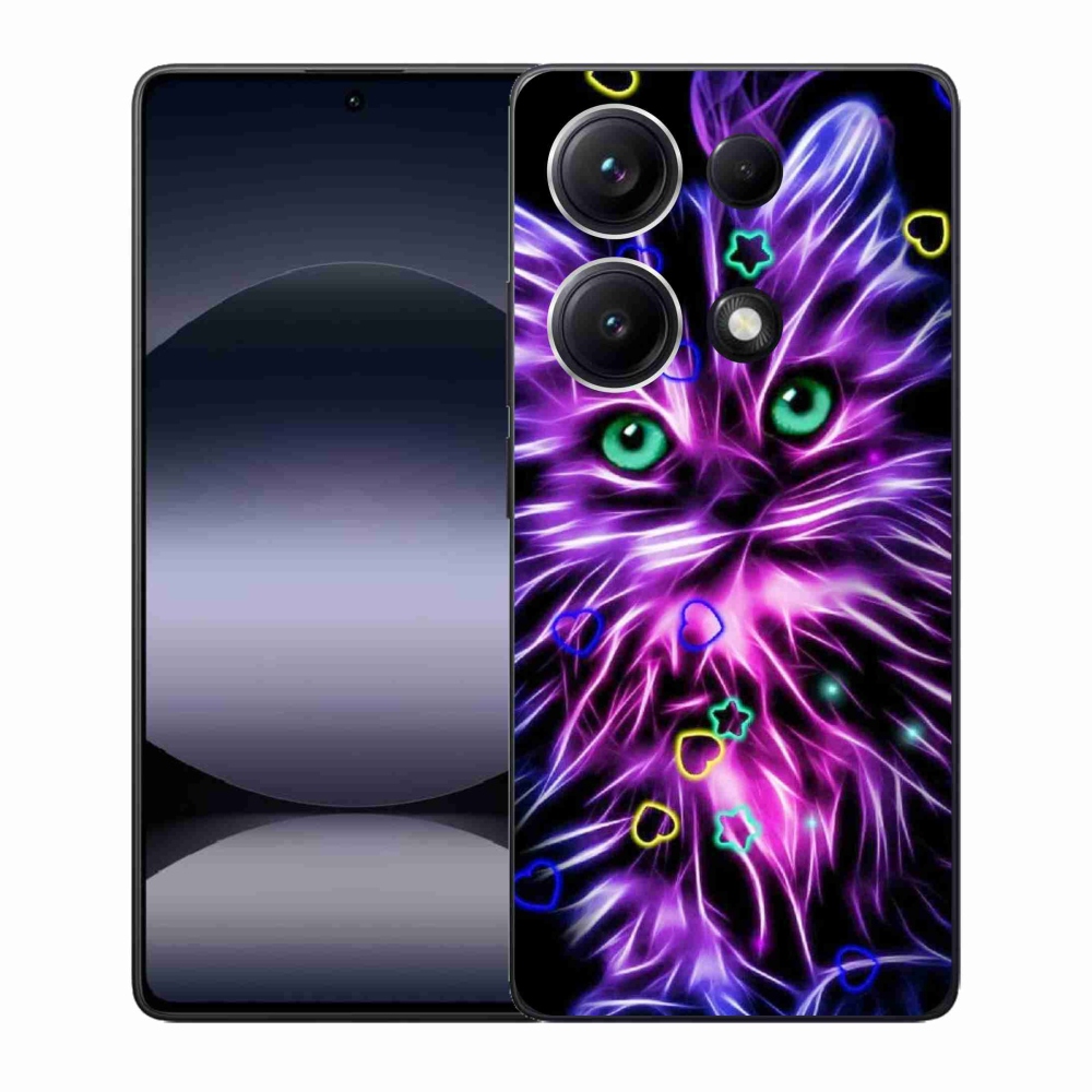 Gelový kryt mmCase na Xiaomi Redmi Note 14S - abstraktní kočka