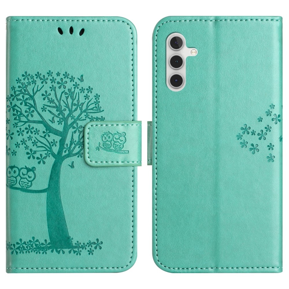 Tree knížkové pouzdro na Samsung Galaxy A56 5G - modrozelené