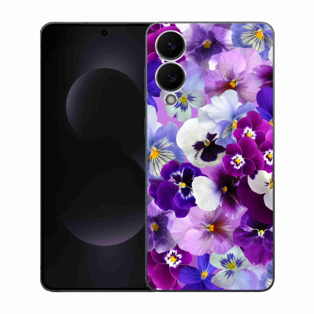 Gelový kryt mmCase na Samsung Galaxy S25 Edge - květiny 9