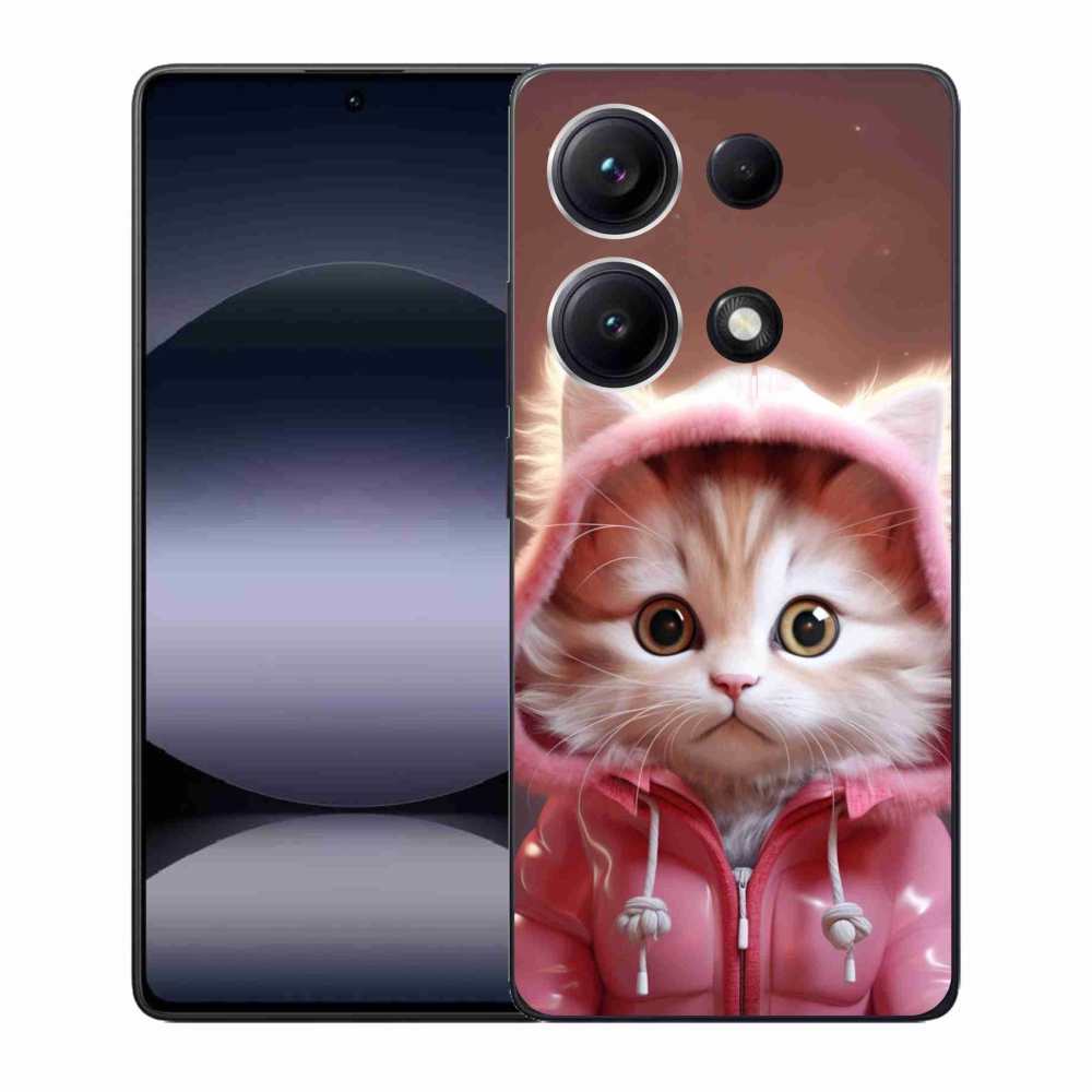 Gelový kryt mmCase na Xiaomi Redmi Note 14S - roztomilé kotě 3