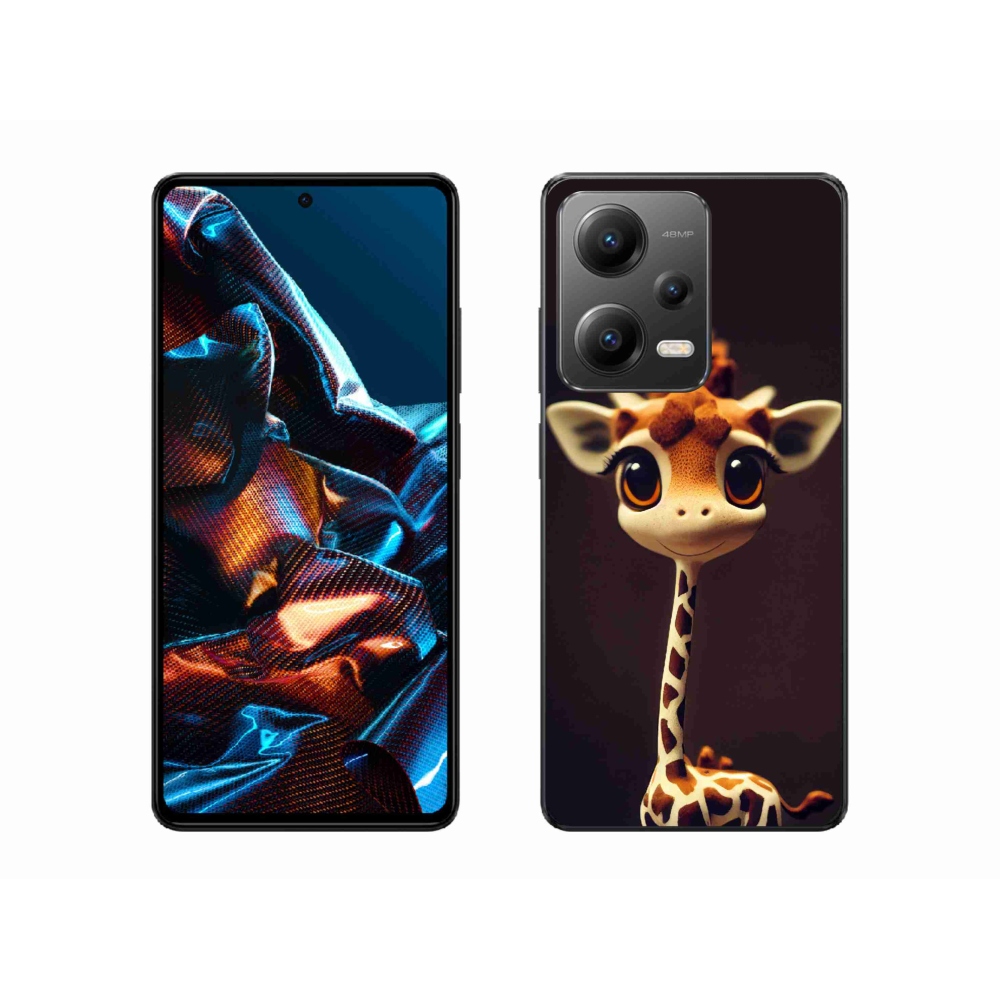 Gelový kryt mmCase na Xiaomi Redmi Note 12 Pro 5G - malá žirafa