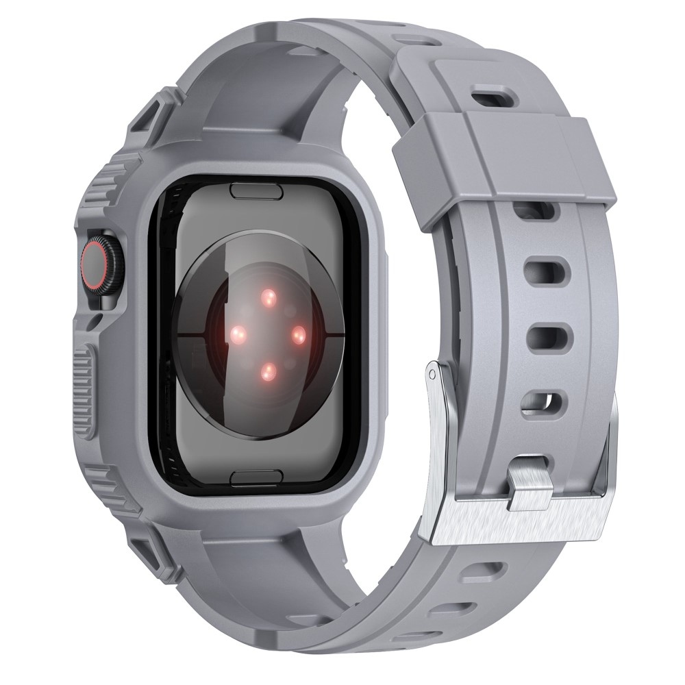 Drop ochranné silikonové pouzdro s řemínkem na Apple Watch Ultra 49mm - šedé