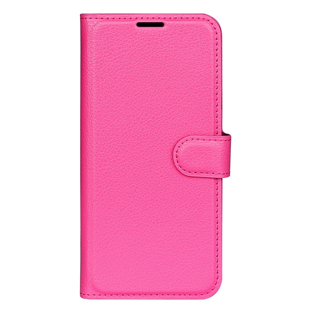 Litchi knížkové pouzdro na Honor Magic 7 Lite 5G - rose