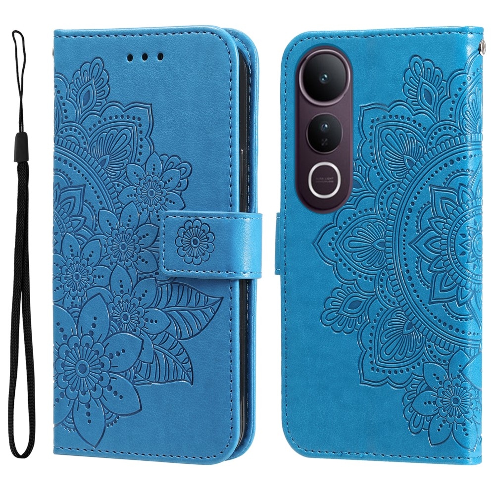 Mandala knížkové pouzdro na Vivo V50 Lite 4G/5G - modré
