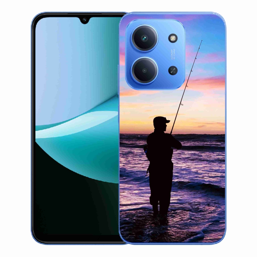 Gelový kryt mmCase na Xiaomi Redmi 15C 4G/5G (173mm) - rybaření 1