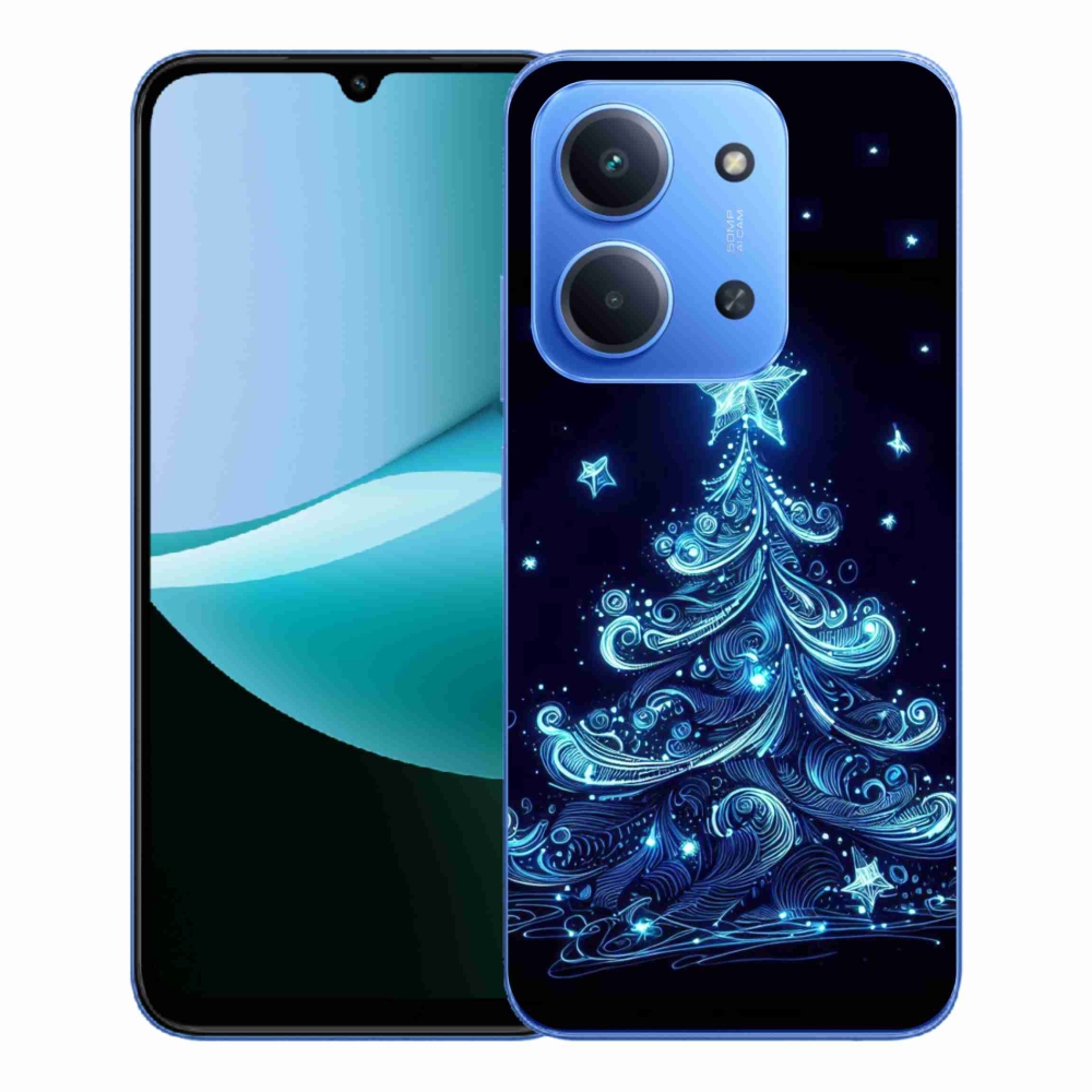 Gelový kryt mmCase na Xiaomi Redmi 15C 4G/5G (173mm) - neonový vánoční stromek 4