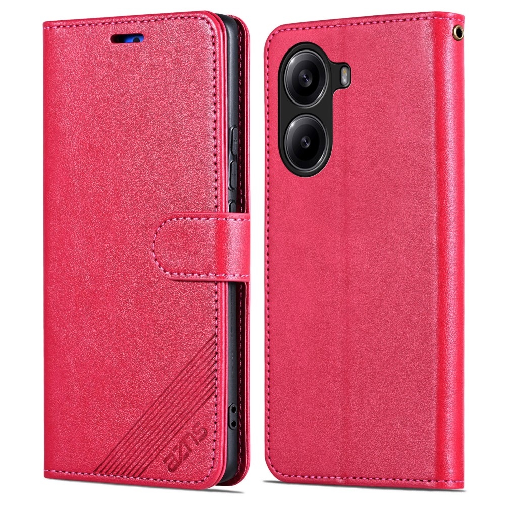 AZNS knížkové pouzdro na Xiaomi Poco X7 Pro 5G - červené