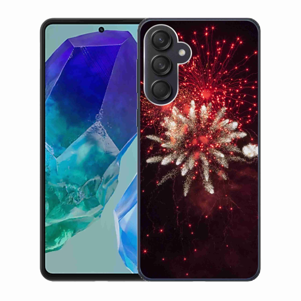Gelový kryt mmCase na Samsung Galaxy M55 5G - ohňostroj